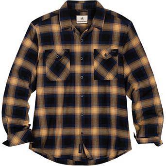 Mens Legendary Whitetails Heritage Flannel Long Sleeve Button Up Lightweight Shirt
