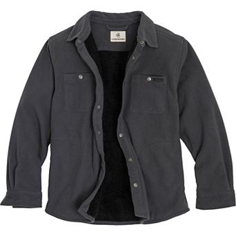 Men's Legendary Whitetails Navigator Fleece Bonded Berber Snap Up Long Sleeve Shirt Jacket
