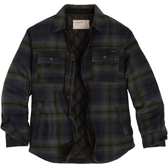 Mens Legendary Whitetails Tough as Buck Legacy Insulated Button Up Wool Shirt Jacket
