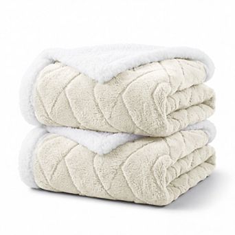 SUPERIOR Nuuk Reversible Jacquard Lattice Throw Blanket 2-Pack