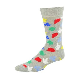 Men's Crew Cotton Socks Great For Fall And Winter Colorful, Fun Socks