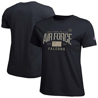 Women's Champion Black Air Force Falcons Operation Hat Trick Core T-Shirt
