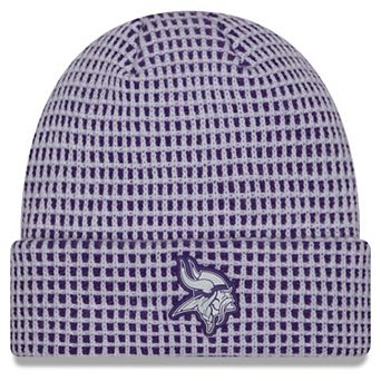 Men's New Era White Minnesota Vikings 2026 Sideline Cold Weather Cuffed Knit Hat