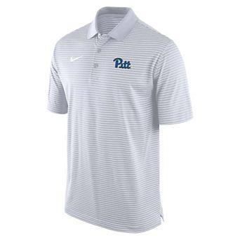 Men's Nike White Pitt Panthers Dri-FIT Tour Stripe Polo