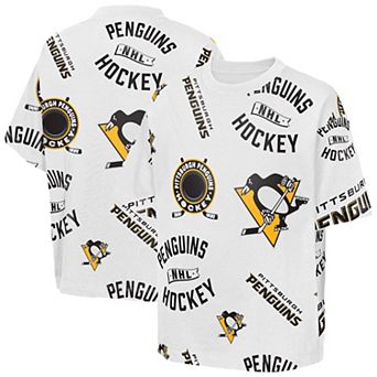Youth Outerstuff White Pittsburgh Penguins Unstoppable Elevated T-Shirt