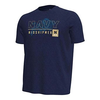 Men's Under Armour Navy Navy Midshipmen Gameday Motion Heavyweight T-Shirt