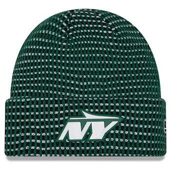 Men's New Era Green New York Jets 2026 Sideline Cold Weather Cuffed Knit Hat