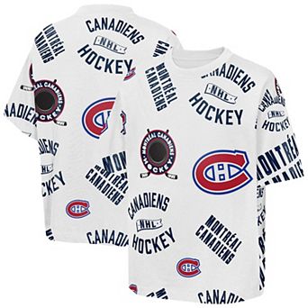 Youth Outerstuff White Montreal Canadiens Unstoppable Elevated T-Shirt