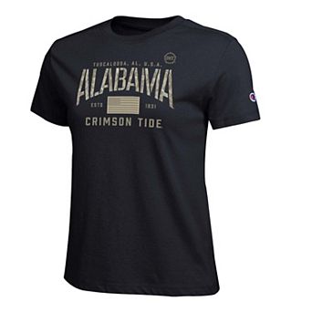Women's Champion Black Alabama Crimson Tide Operation Hat Trick Core T-Shirt