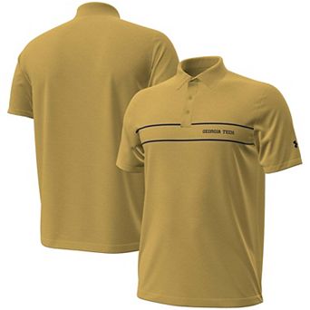 Men's Under Armour Gold Georgia Tech Yellow Jackets 2026 Sideline Playoff Chest Stripe Polo