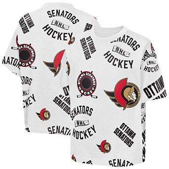 Youth Outerstuff White Ottawa Senators Unstoppable Elevated T-Shirt