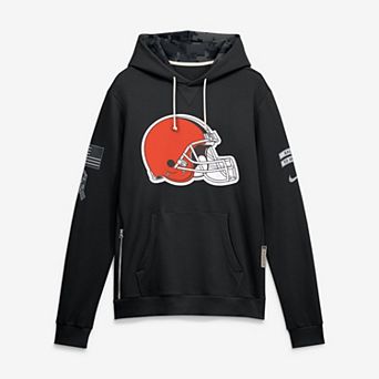 Men's Nike Black Cleveland Browns 2026 Salute to Service Sideline Dri-FIT Pullover Hoodie