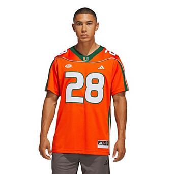 Men's adidas Clinton Portis Orange Miami Hurricanes Home It's Back Premier Jersey