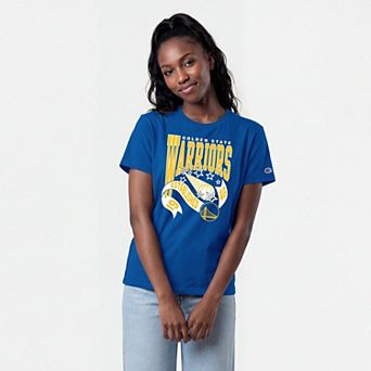 Women's Champion Royal Golden State Warriors Banner T-Shirt