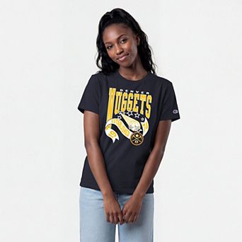Women's Champion Navy Denver Nuggets Banner T-Shirt