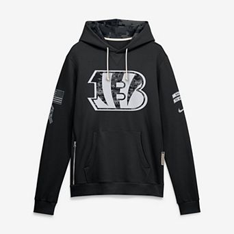 Men's Nike Black Cincinnati Bengals 2026 Salute to Service Sideline Dri-FIT Pullover Hoodie