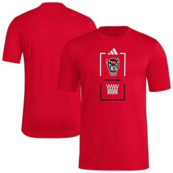 Men's adidas Red NC State Wolfpack On-Court Pregame T-Shirt