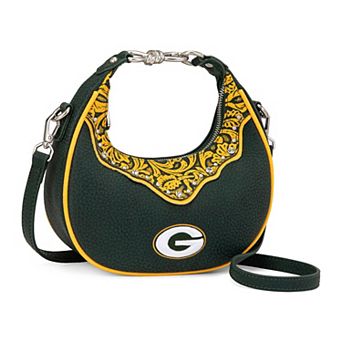 Women's Montana West Green Bay Packers Crescent Shoulder Bag