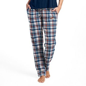 Women's Concepts Sport Navy Denver Broncos Medley Plaid Pants