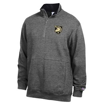 Men's Champion Charcoal Army Black Knights Fleece Quarter-Zip Pullover