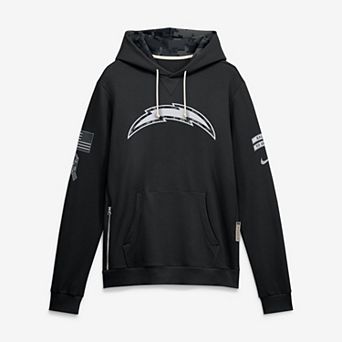 Men's Nike Black Los Angeles Chargers 2026 Salute to Service Sideline Dri-FIT Pullover Hoodie