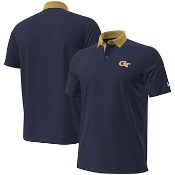 Men's Under Armour Navy Georgia Tech Yellow Jackets 2026 Sideline Playoff Novelty Polo
