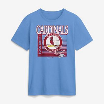 Men's Nike Light Blue St. Louis Cardinals Cooperstown Logo T-Shirt