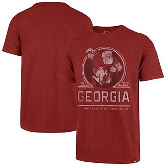 Men's '47 Red Georgia Bulldogs Emblem Mark Scrum T-Shirt