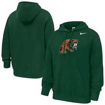 Men's Nike Green Florida A&M Rattlers Club Fleece Hoodie