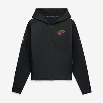Women's Fanatics Black Minnesota Wild Authentic Pro Rink Full-Zip Hoodie