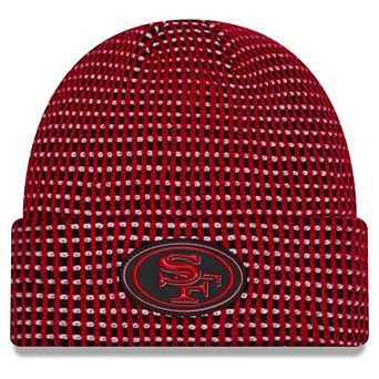 Men's New Era Scarlet San Francisco 49ers 2026 Sideline Cold Weather Cuffed Knit Hat