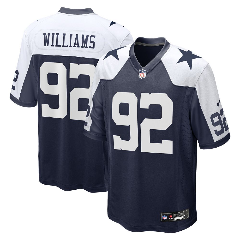お値下げＯＫeveryone  JERSEY LEGEND INK Men's Nike Quinnen Williams Navy Dallas Cowboys Game Jersey
