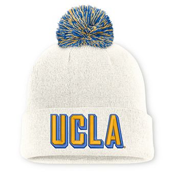 Unisex Nike White UCLA Bruins Letter Mascot Knit Hat with Pom