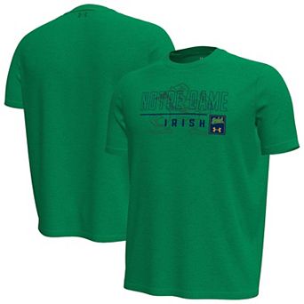 Men's Under Armour Green Notre Dame Fighting Irish Gameday Motion Heavyweight T-Shirt