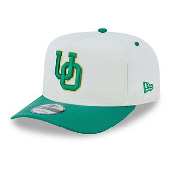 Unisex New Era White/Green Oregon Ducks 9FIFTY A-Frame Snapback Hat