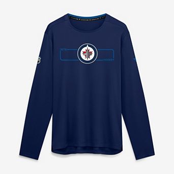 Men's Fanatics Navy Winnipeg Jets Authentic Pro Rink Tech Long Sleeve T-Shirt