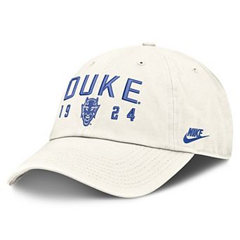 Men's Nike White Duke Blue Devils Legacy Letter & Location Club Adjustable Hat