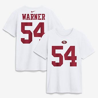 Men's Nike Fred Warner White San Francisco 49ers Name & Number T-Shirt