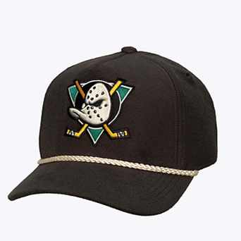Men's Mitchell & Ness Charcoal Anaheim Ducks Heritage Hues Pro Crown Snapback Hat
