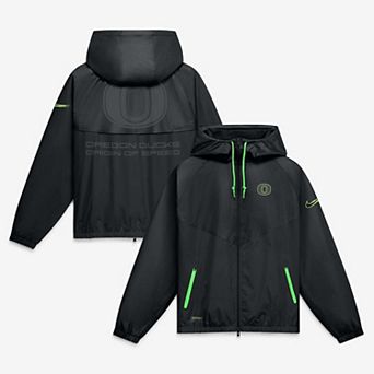 Men's Nike Black Oregon Ducks Origin of Speed Full-Zip Windrunner Jacket