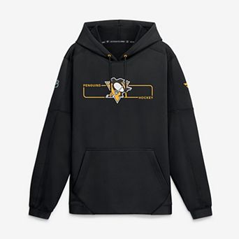 Men's Fanatics Black Pittsburgh Penguins Authentic Pro Rink Fleece Pullover Hoodie
