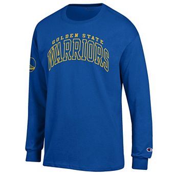 Men's Champion Royal Golden State Warriors Jersey Long Sleeve T-Shirt