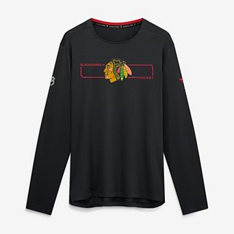 Men's Fanatics Black Chicago Blackhawks Authentic Pro Rink Tech Long Sleeve T-Shirt