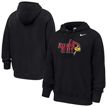 Men's Nike Black Illinois State Redbirds Club Fleece Hoodie