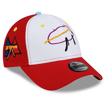 Youth New Era Josh Allen White/Red Buffalo Bills Mason Billustration 9FORTY Adjustable Hat
