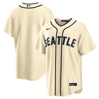 Men's Nike Cream Seattle Mariners Alternate Replica Jersey