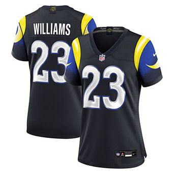 Women's Nike Kyren Williams Dark Blue Los Angeles Rams Rivalries Collection Game Jersey