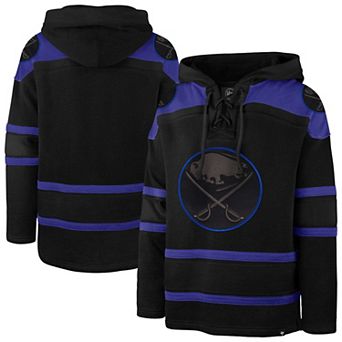 Men's '47 Black Buffalo Sabres Fall Color Pop Lacer Hoodie