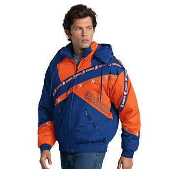 Men's Pro Player Royal Denver Broncos Double Tape Full-Zip Jacket with Detachable Hood