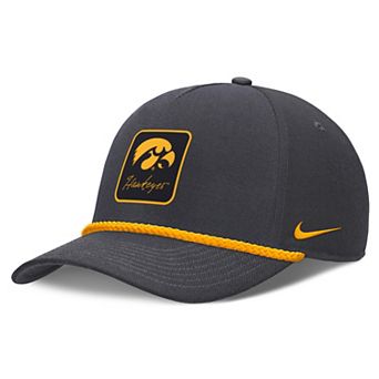 Unisex Nike Anthracite Iowa Hawkeyes Script Rope Rise Adjustable Hat